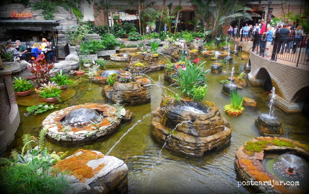 One of the amazing indoor gardens at the Gaylord Opryland Hotel in Nashville.