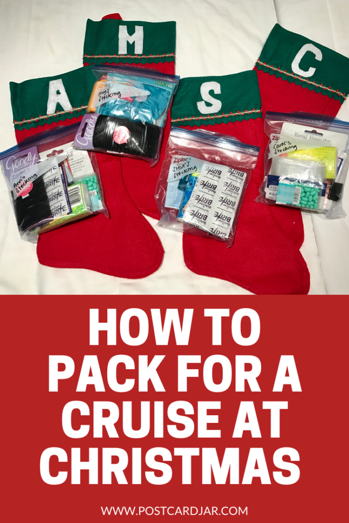 packing for a cruise at Christmas
