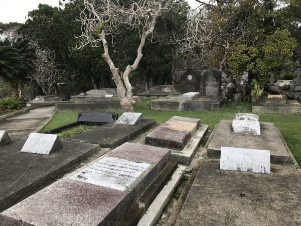The cemetery at St. John's Parish.