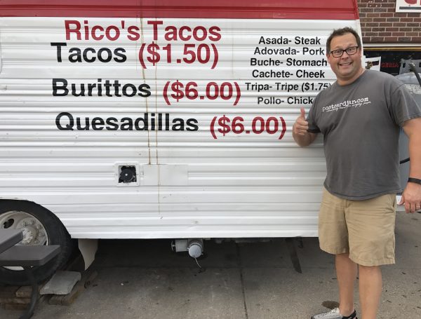 Rico's Tacos truck, Crete, Nebraska