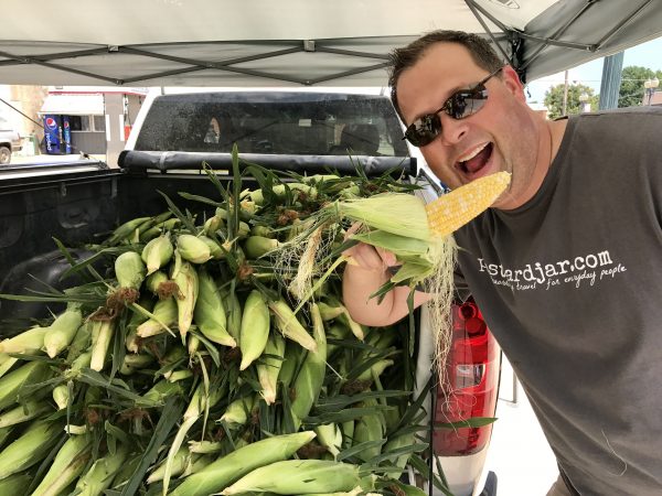 Sweet corn for sale in Crete, Nebraska