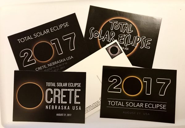 We designed five total solar eclipse postcards that we sold throughout the weekend of the eclipse. They made a great souvenir from the event.