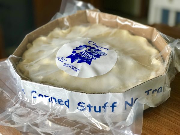 A frozen Village Pie Maker Pie. No canned stuff in this masterpiece.
