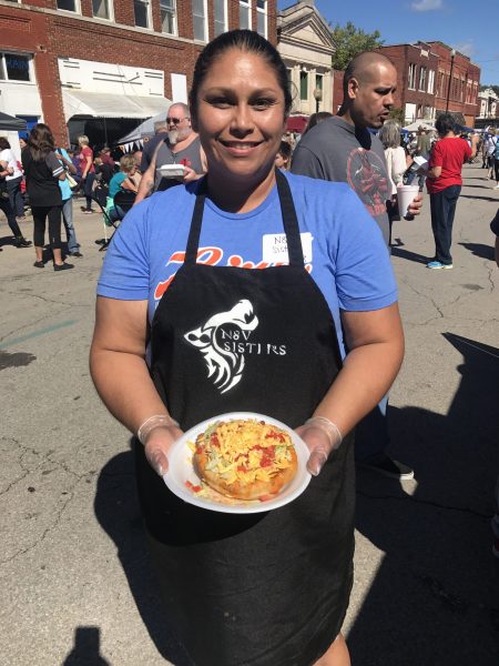 One of the 24 contestants in the National Indian Taco Championship.