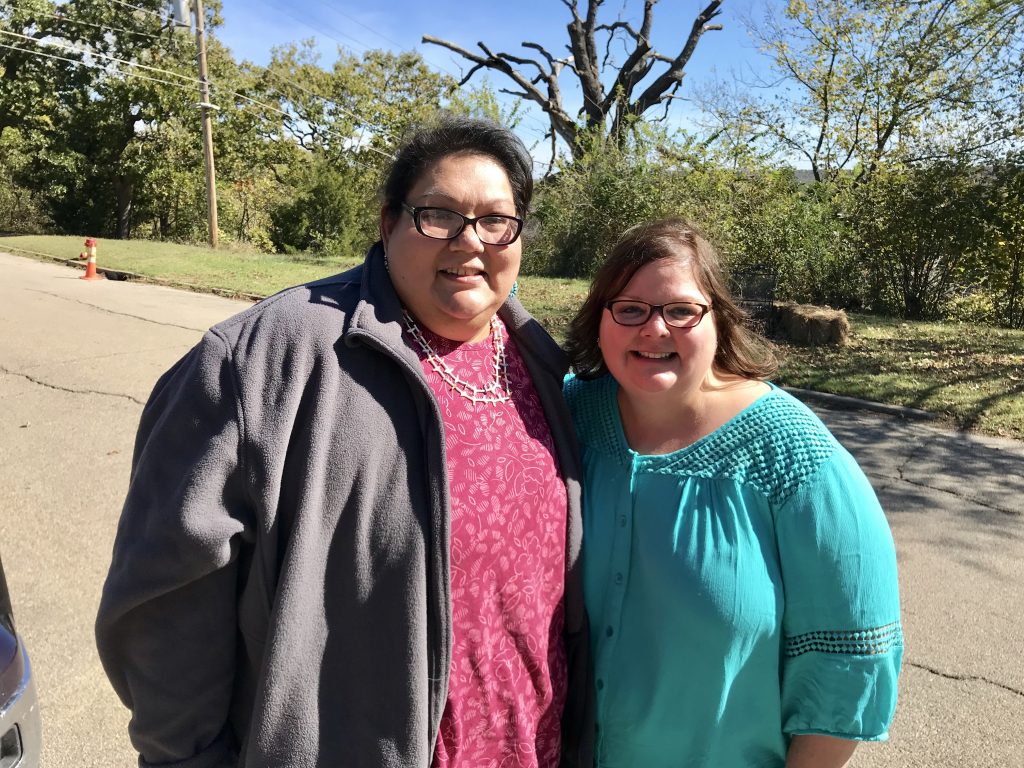 Ann with Margie Williams, Pawhuska Oklahoma