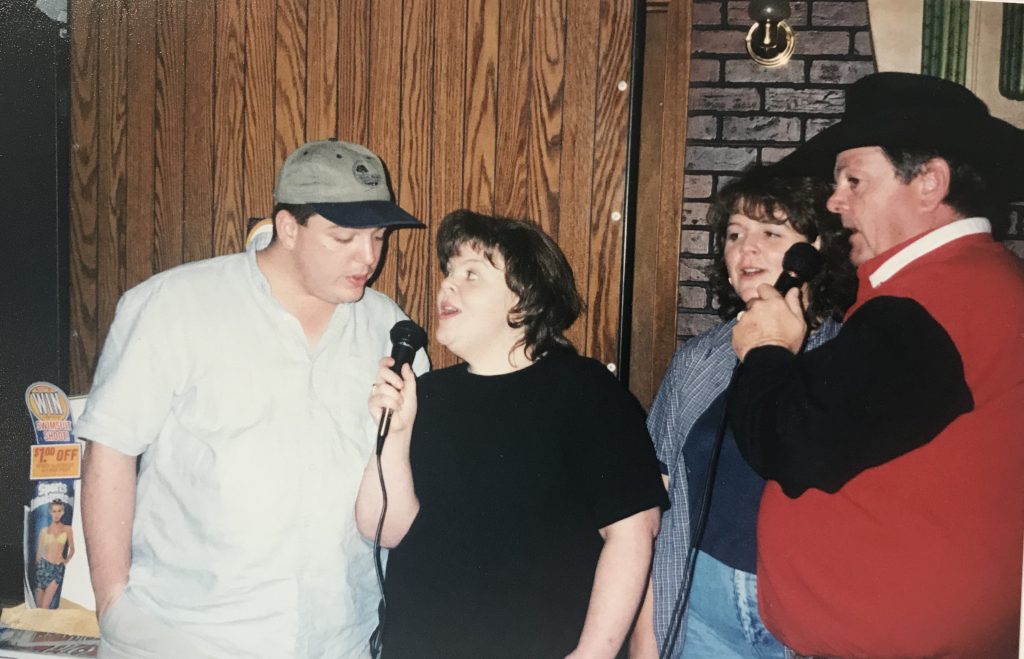 My dad was always willing to try something new, including karaoke.