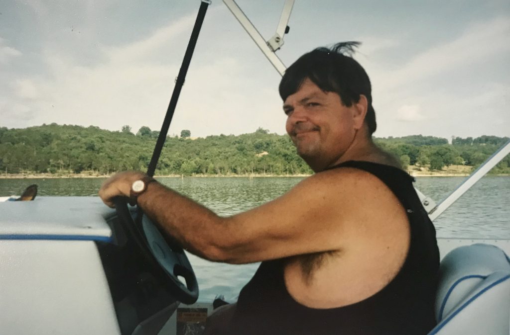 My dad loved going boating on Table Rock Lake in the Ozarks. 
