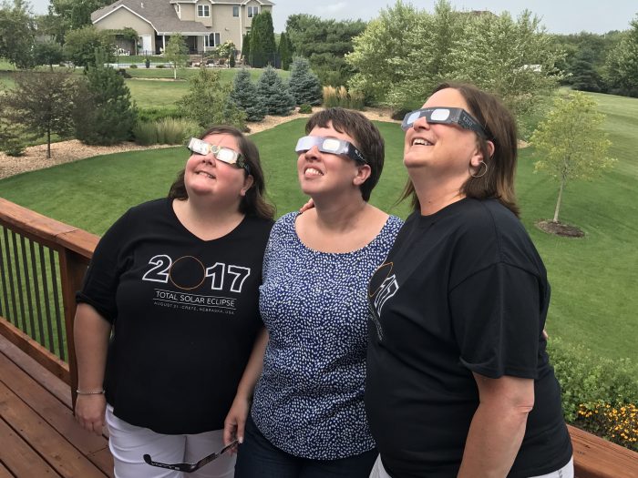 Lisa Trudell (and her husband, Tim of The Walking Tourists) and Sara Broers of Travel with Sara have become good friends. We were thrilled that they traveled to our home in Crete, Nebraska, to watch the total solar eclipse with us.