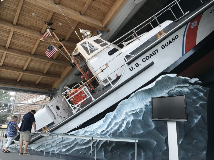 Columbia River Maritime Museum US Coast Guard lifeboat, Astoria Oregon
