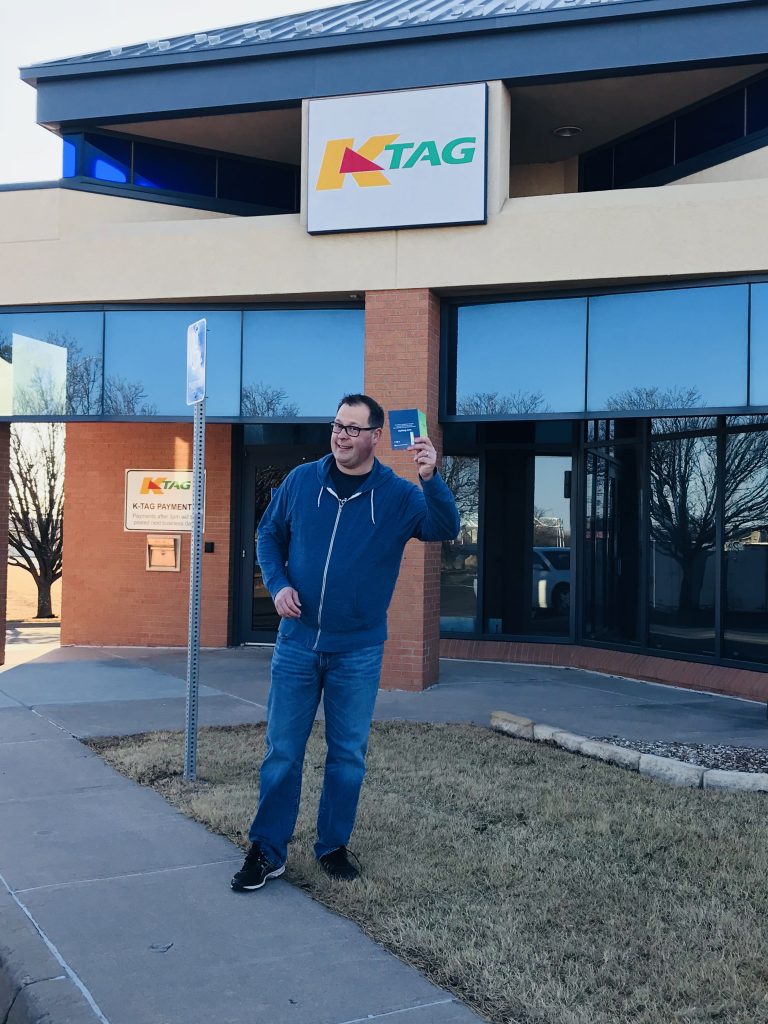 Steve had a great idea to stop and get a K Tag while in Wichita.
