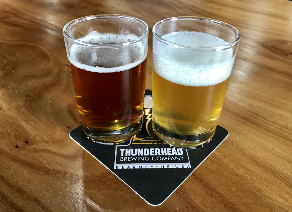 Beer at Thunderhead Brewing in Kearney, Nebraska. 