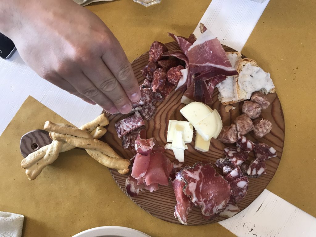 delicious Tuscan food at Antica Salumeria Salvini