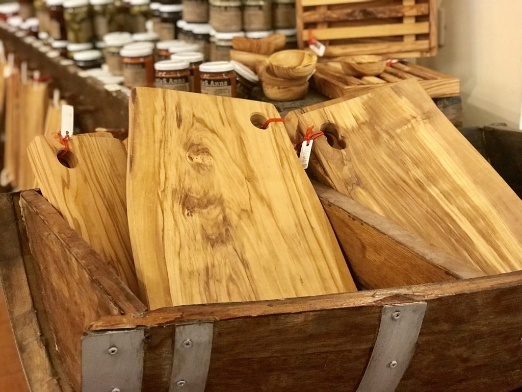 Olive wood serving board