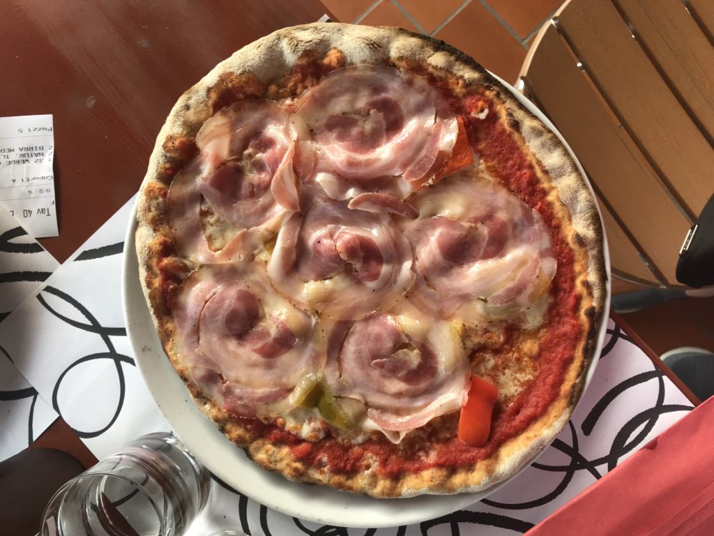 Pizza in Prosecco region