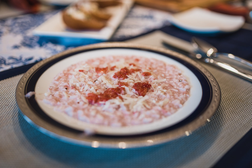 Our finished strawberry risotto. (Photo by Jeff Cloud) 
