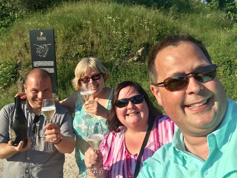 One of our fondest memories of our 2018 trip to Italy was toasting Prosecco with Massi and Deb at Cartizze Hill in Valdobbiadene.