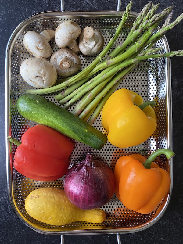 Vegetables to grill