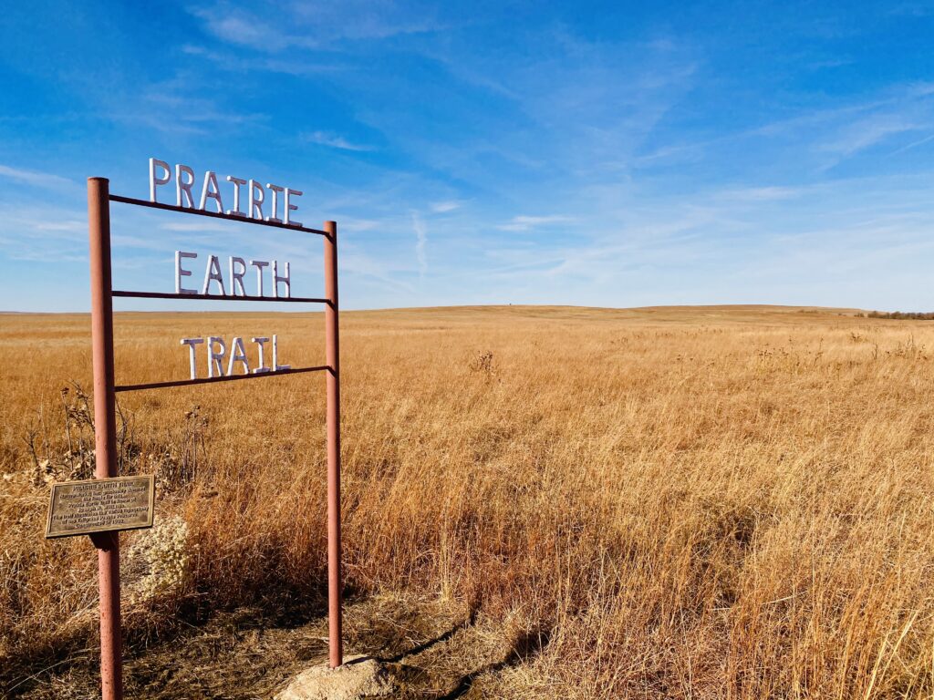 Prairie Earth Trail sign
