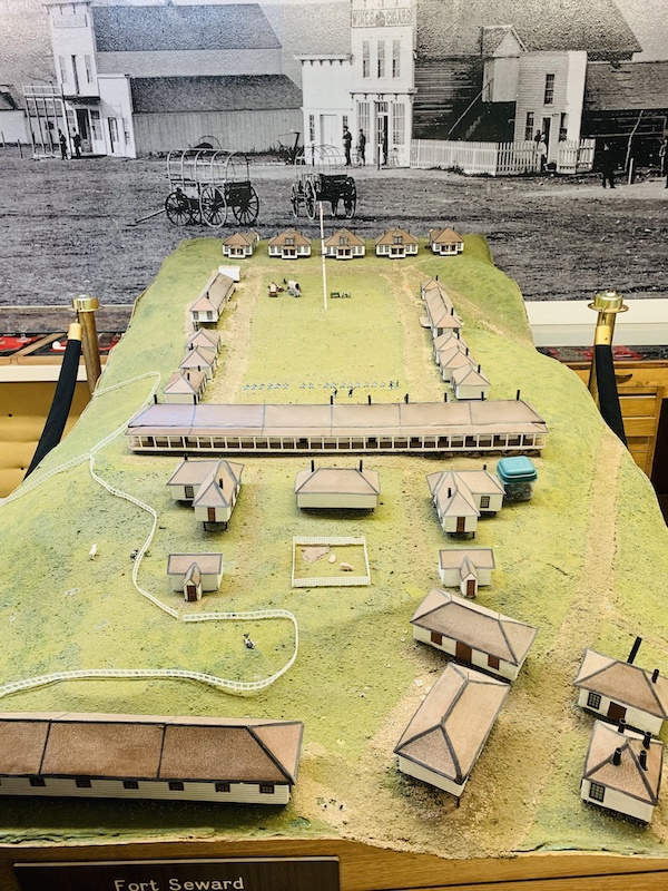 Model of Fort Seward, Jamestown, North Dakota