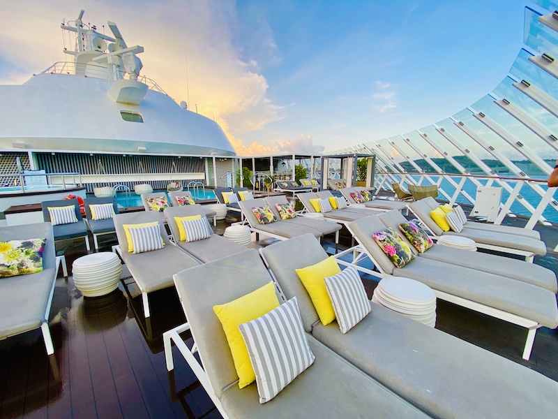 retreat sun deck on Celebrity Edge