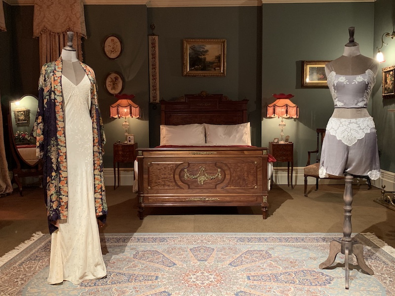 Downton Abbey Exhibition Mary's Bedroom full view