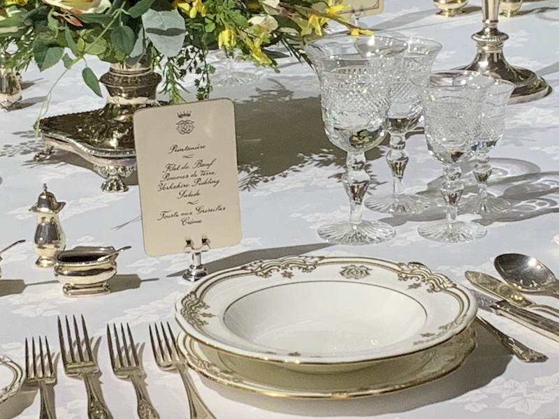 Downton Abbey Exhibition dinner table setting