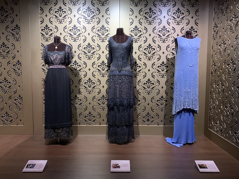 three dresses worn in Downton Abbey