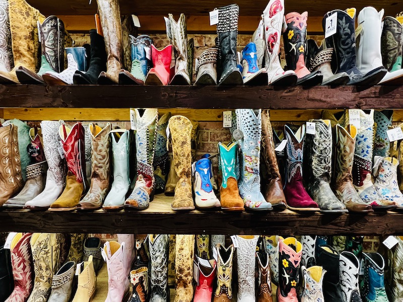 cowboy boots at Osage Outfitters
