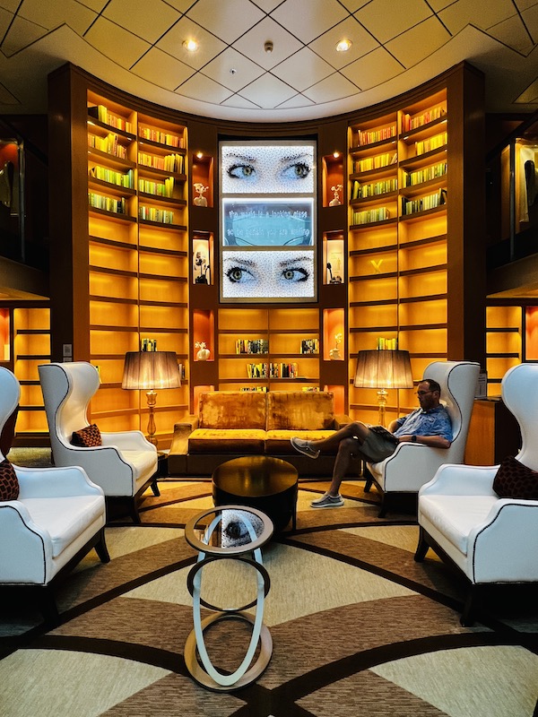 library on celebrity reflection