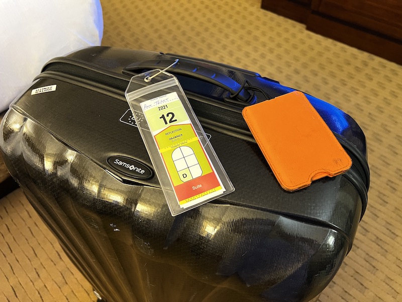 Celebrity Cruises luggage tags