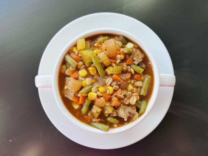low-calorie beef and barley soup