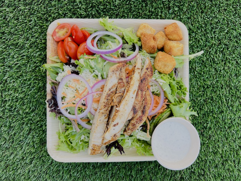 Wellness vacation in Gulf Shores chicken salad at CoastAL in Orange Beach