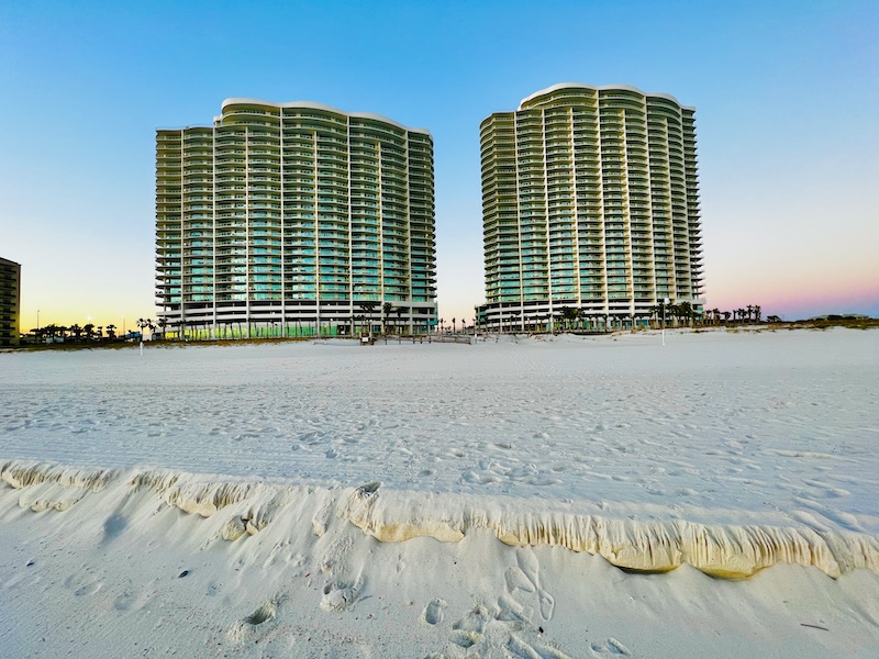 Turquoise Place by Sepctrum Resorts from the beach Orange Beach Alabama