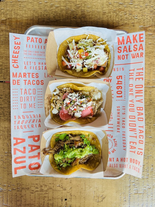 three types of tacos 