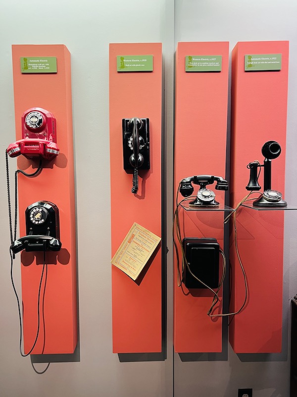 Historic telephones, Dickenson County Historical Society, Abilene, Kansas