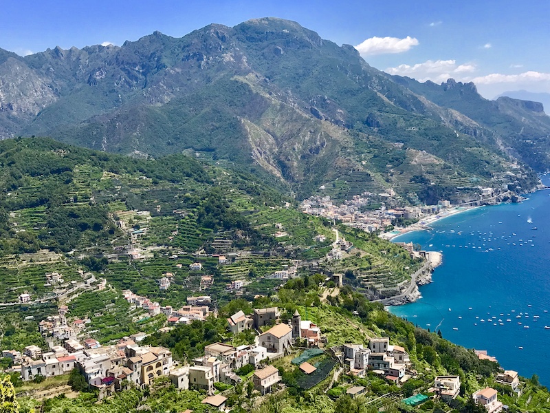 the Amalfi coast