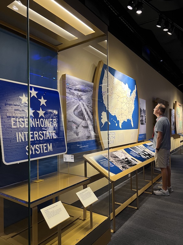 Display on the Interstate Highway System at the Eisenhower Museum in Abilene, Kansas