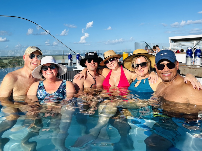 Group travel plunge pool on Celebrity Beyond