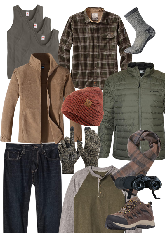 Pack for Alaskan cruise clothing men